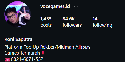 Photo Profile @vocegames.id