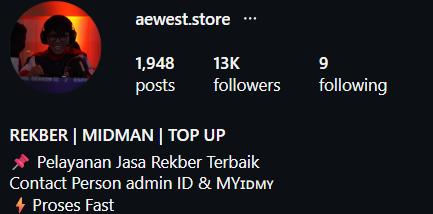 Photo Profile @aewest.store