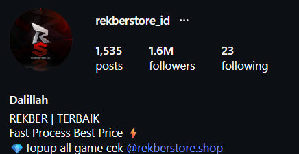 Photo Profile @rekberstore_id